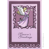 2138 G - Angel With Trumpet Rubber Stamp