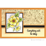 2861 B - Everything Will Be Okay Wording Rubber Stamp