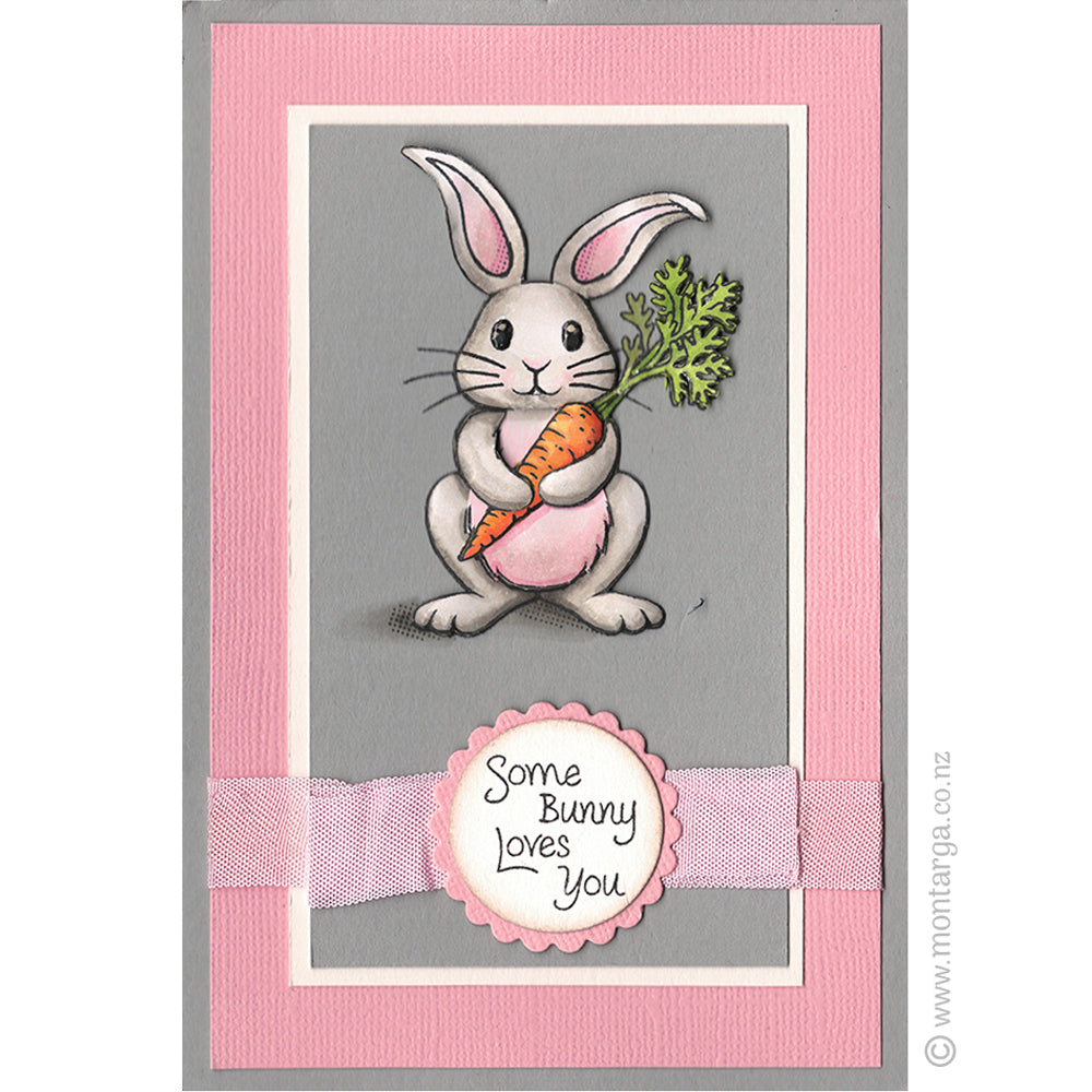 3611 G - Cute Bunny Rubber Stamp