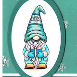 Card Sample - Christmas Gnome - Teal