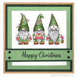 2399 GG - Christmas Gnome Trio Rubber Stamp