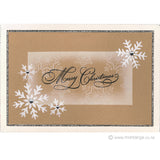 2376 FF - Merry Christmas Wording Rubber Stamp