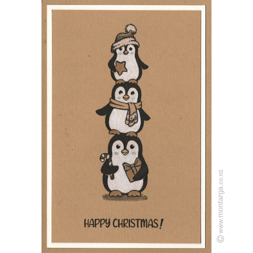 2409 B - Happy Christmas Wording Rubber Stamp