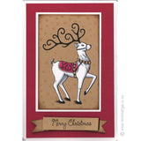 2378 GG - Reindeer Rubber Stamp