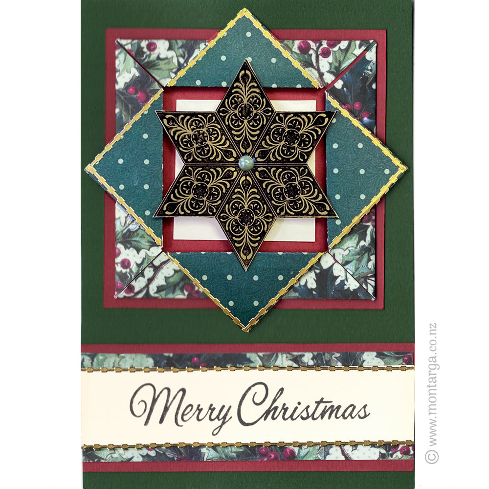 2384 BB - Merry Christmas Wording Rubber Stamp