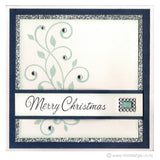 2384 BB - Merry Christmas Wording Rubber Stamp