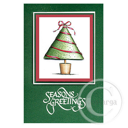 Greeting Cards 10pk - Christmas Green