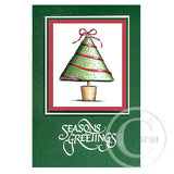 Greeting Cards 10pk - Christmas Green