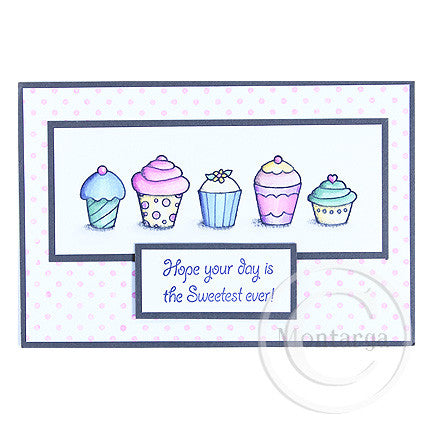 0192 B - Sweetest Ever Wording Rubber Stamp