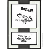 2957 B - Bugger Wording Rubber Stamp