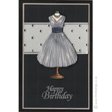 3855 GG - Dress On Mannequin Rubber Stamp