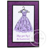 3849 GG - Dress Rubber Stamp