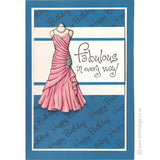 0211 D - Fabulous In Every Way Wording Rubber Stamp