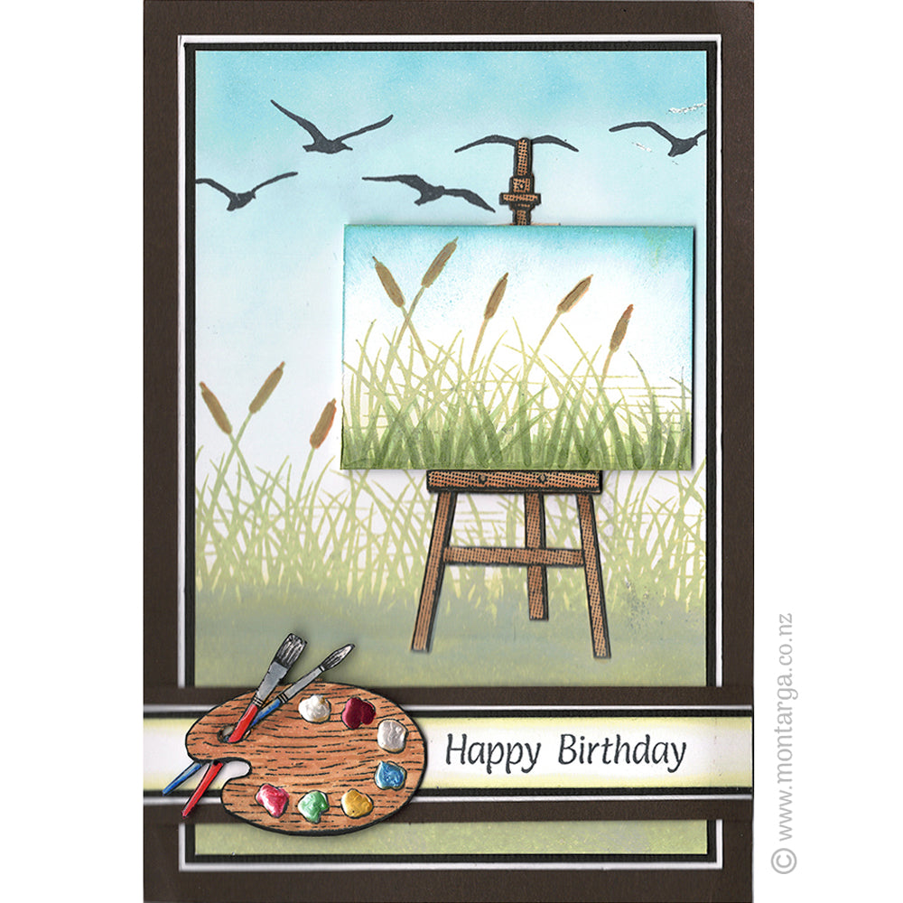 Card Sample - Painting on Easel