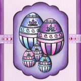 Card Sample - Easter Eggs - Purple