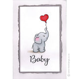 3142 B - Baby Wording Rubber Stamp