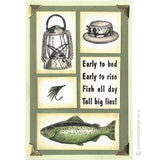 1481 FF - Trout Rubber Stamp