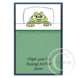 1446 E - Frog Rubber Stamp