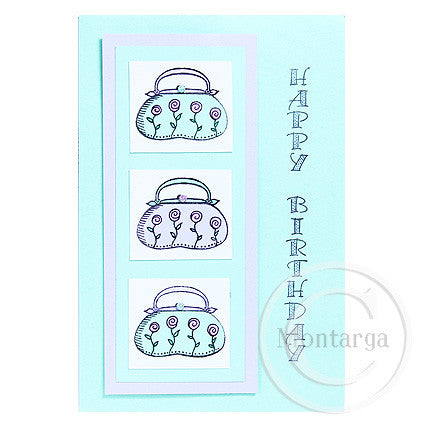 3816 C - Handbag Rubber Stamp