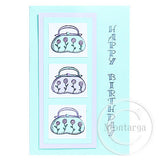 3816 C - Handbag Rubber Stamp