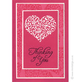 0315 D - Thinking of You Wording Rubber Stamp