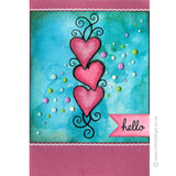 2751 A - Hello Wording Rubber Stamp