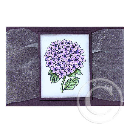 3258 G - Hydrangea Rubber Stamp