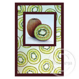 1973 C - Kiwifruit Slice Rubber Stamp