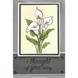 3458 GG - Lilies Rubber Stamp