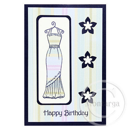 3829 FFF - Dress Rubber Stamp