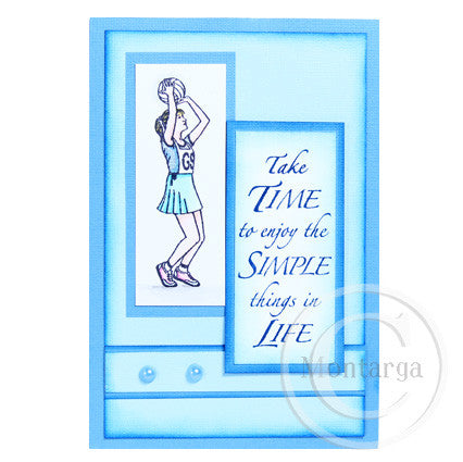 2736 FF - Simple Things In Life Wording Rubber Stamp