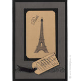 3748 FF or FFF - Eiffel Tower Rubber Stamp