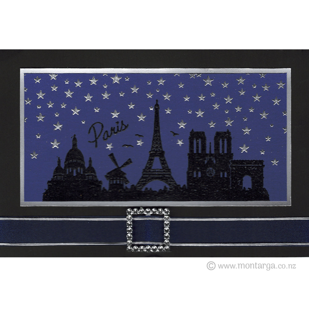 3942 GGG - Paris Silhouette Rubber Stamp