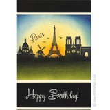 3942 GGG - Paris Silhouette Rubber Stamp