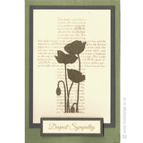 3268 FFF - Poppies silhouette Rubber Stamp