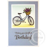 0198 E - Fun Filled Birthday Wording Rubber Stamp