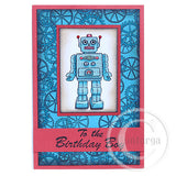 0869 G - Robot Rubber Stamp