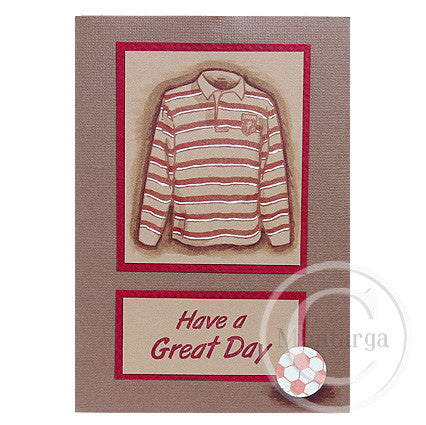 2676 G - Rugby Shirt Rubber Stamp