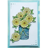 3220 C or F - Daisy Head Rubber Stamp