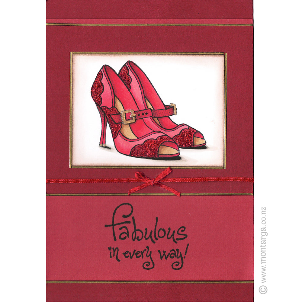 3857 F - High Heel Shoes Rubber Stamp