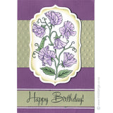 3293 GG - Sweet Peas Rubber Stamp