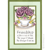 3861 G - Teacup Rubber Stamp