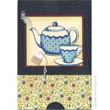 3842 D or G - Tea Pot Rubber Stamp