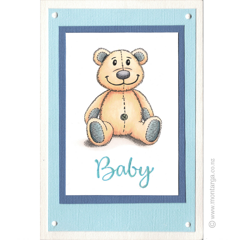 3142 B - Baby Wording Rubber Stamp