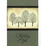 0315 D - Thinking of You Wording Rubber Stamp