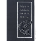 1421 F - Leaping Trout Rubber Stamp