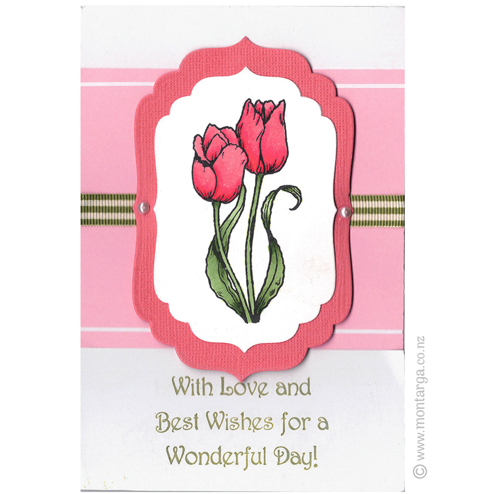 0629 FF - Tulips Rubber Stamp