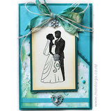 3043 FF - Wedding Couple Rubber Stamp