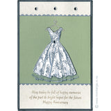 3849 GG - Dress Rubber Stamp