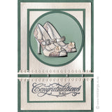 3857 F - High Heel Shoes Rubber Stamp